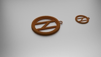 hagalaz pendant jewelry fashion norse pendants 3d print model - Mito3D