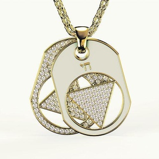 hai Diamant Halskette Schmuck Anhänger Silber Gold druckbar Sterling Juwel Modell Mode 3d print model - Mito3D