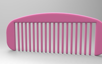 hair comb fashion combs hairdresser cosmetic haj hairstyle hairs other 3d print model - Mito3D
