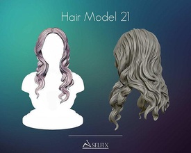 coiffure 21 art anatomie femme sculpture cheveux sculptures femelle 3d print model - Mito3D