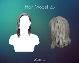 coiffure 25 art anatomie femme sculpture cheveux sculptures femelle 3d print model - Mito3D