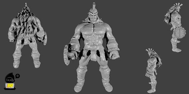 hajrudin - one piece 3d print model onepiece anime manga toys statue mugiwara pirate art sculptures gigant alliance 3d print model - Mito3D