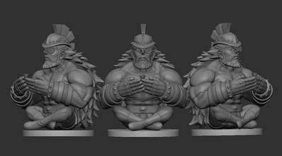 hajrudin pezzo anime scultura statua gigante onepieceanime personaggi degli grande flotta pirati rufy giochi giocattoli 3d print model - Mito3D