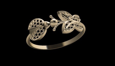 ring rhino design jewelery gem desktop silver disjunct vehicle wheel studio pc wall mirror shine white refraction jewel illuminator jewelry rings 3d print model - Mito3D