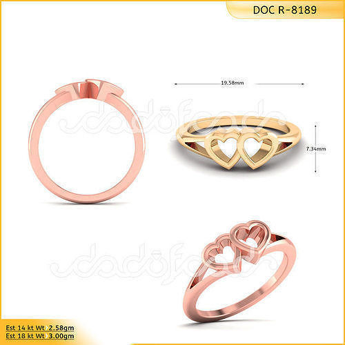 halka 189 jewelry gold ring wedding engagement silver diamond printable jewel gem fashion engagem jewellery cad necklace pendant beauty rings 3D print model - Mito3D