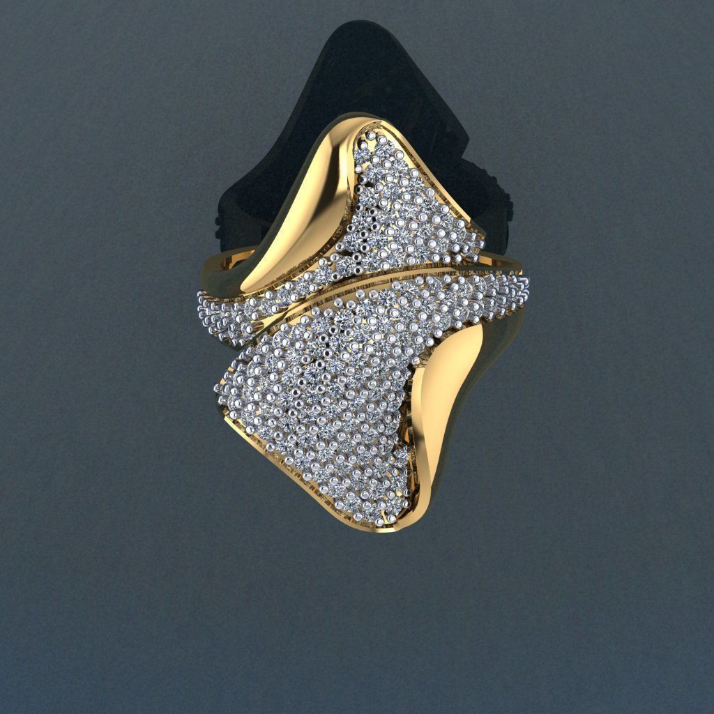 halka 24 gioielli oro anello moda stampabile argento gemma matrimonio di nozze anelli diamante diamanti impegnarsi fidanzamento gioiello cad rhino e bellezza 3D print model - Mito3D