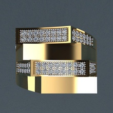 38 halka takı altın yüzük düğün gem nişan mücevher yazdırılabilir elmas Gümüş engagem moda yüzüğü güzellik kolye cad 3d print model - Mito3D