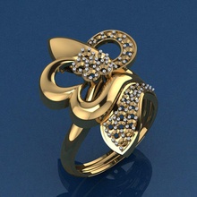 halka 65 jewelry gold ring shining pendant gem wedding silver diamond fashion beauty engagement necklace jewel cad engagem rings 3d print model - Mito3D