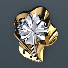 halka 68 jewelry gold ring wedding silver printable diamond necklace gem fashion beauty pendant engagement diamant jewel cad engagem rhino rings 3d print model - Mito3D