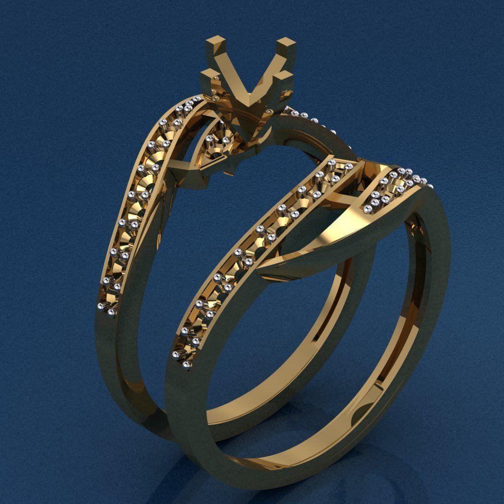 halka 75 altın yüzük takı parlıyor gümüş yazdırılabilir moda kolye angagem elmas mücevher nişan düğün cad güzellik 3D print model - Mito3D
