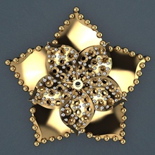 halka 77 gioielli oro lucente gemma argento stampabile anello di diamanti moda d'oro e bellezza fidanzamento diamant diamante gioiello matrimonio cad engagem rhino anelli 3d print model - Mito3D