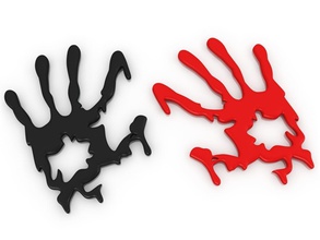 halloween bloody hand games-toys joke funny holiday games toys other 3d print model - Mito3D