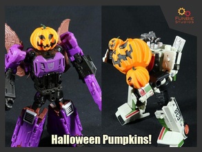 halloween pumpkins transformers bot headmasters games toys 3d print model - Mito3D