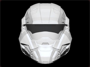 halo commando helmet airsoft cosplay mask space 3dshophelmet games toys game accessories warrior knight armor military person 3d print model - Mito3D