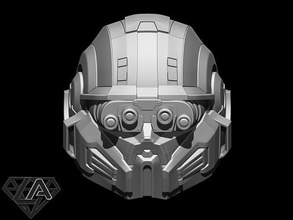 aréola personalizadas capacete viseira visão mascarar cosplay Guerreiro cavaleiro invasor coleção armaduras airsoft força ar soldado jogos brinquedos 3d print model - Mito3D