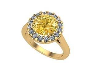 alone Fidanzamento squillare diamante d'oro argento gioielleria anelli 3d print model - Mito3D