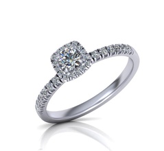 0177 halo nişan yüzüğü kendi tasarımı takı 3dring haloring 3dmodel yastık yuvarlak elmas zarif engagementring yazdırılabilir usadiamond Kanada ABD düğün gelin diamondring yüzük 3d print model - Mito3D