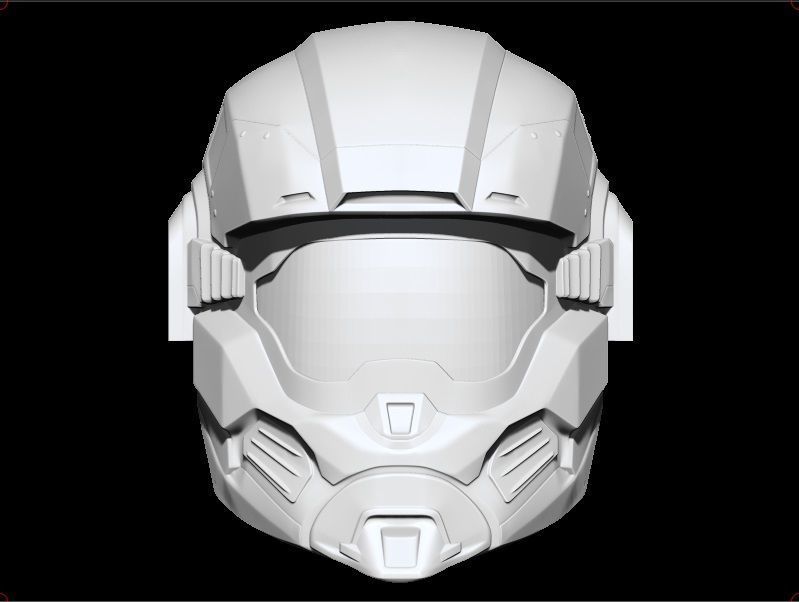 halo hazop helmet airsoft cospay 3dshophelmet space mask games toys game accessories warrior knight war armor armour 3D print model - Mito3D