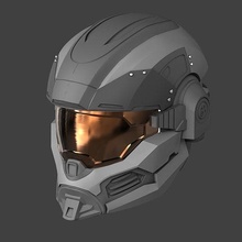 infinite hazop 3d printing files halo cosplay armor helmet gaming reach props wearable model hobby diy 3d print model - Mito3D