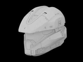 halo cavallino helmet attachments 3d print file infinite props display mold hobby diy cosplay reach armor costume wearable mk vii 3d print model - Mito3D