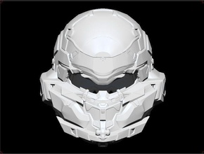 halo locus helmet custom airsoft cosplay mask 3dshophelmet games toys game accessories warrior knight armor armour 3d print model - Mito3D