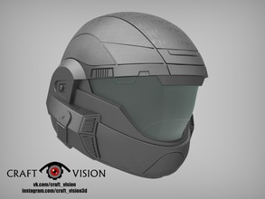 halo odst helmet halo3 protection equipment armor sci fi master rookie milsim airsoft strikeball mastechief space spacemarine scifi spaceship chief games toys 3d print model - Mito3D