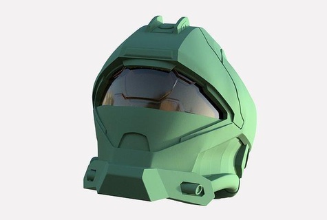 Halo atteindre casque reconnaissance cosplay taille réelle Humain costume mjolnir visière reproduction militaire airsoft t'ai couverture gaine visage loisir DIY 3d print model - Mito3D