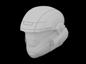 aureola alcanzar odst casco 3d impresión expediente cosplay accesorios monitor molde soldado bricolaje diy pasatiempo 3d print model - Mito3D