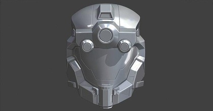 aréola alcance operador capacete mascarar cosplay 3dprint halo xbox jogos passatempo faça 3d print model - Mito3D