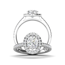 aréola anel jf026 Jewerlycad joia haloring diamante joalheria jewelry3dm casamento noivas noivado alfândega almofada quadrada corte amortecimento argolas 3d print model - Mito3D