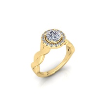 alone squillare 27 gioielleria anelli womenring solitario nozze collezione prezioso massa diamante fidanzamento anello fidanzamento diamanti oro moda 3d print model - Mito3D