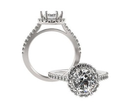 halo bague bijoux de l'anneau les anneaux la conception jewelrydesign 3d 3ddesign 3dp 3dprinting l'impression haloring weddingring engagementring élégant classique 3d print model - Mito3D