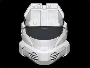 halo scout helmet airsoft cosplay 3dshophelmet games toys game accessories warrior knight war armor armour military person 3d print model - Mito3D