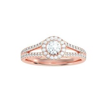 alone solitario nozze Fidanzamento squillare 360 Visualizza gioielleria gruppo musicale womenring oro diamante anelli 3d print model - Mito3D