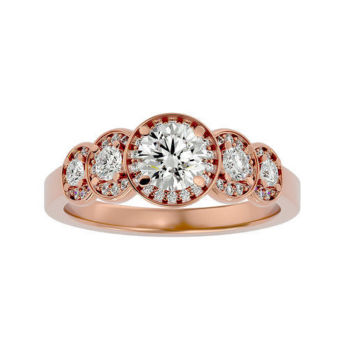 aréola solitário casamento noivado anel 360 visão joalheria banda feminino ouro diamante argolas mulheres imprimível 3D print model - Mito3D
