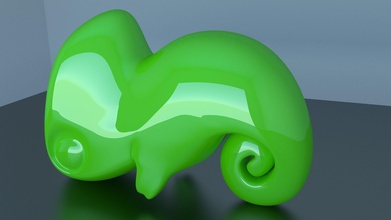hameleon art animals reptile printing model design sculptures 3d print model - Mito3D
