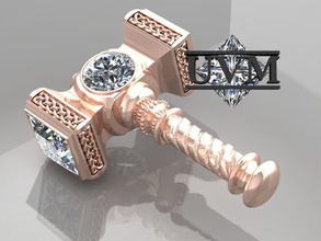 hammer celtic jewelry slavic thor anvil pendants 3d print model - Mito3D
