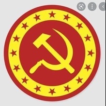 martello falce pin comunismo socialismo collettivismo marx moda arte logo cartello simbolo 3d print model - Mito3D
