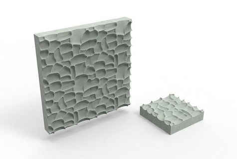 martellato mosaico incidere deboss parete interni design natura ceramica soffitto fatto mano mosaici calcolo roccia struttura modello juhannproduct modulare arte Casa arredamento 3d print model - Mito3D