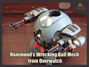 hammond bola de demolição mech overwatch jogos-brinquedos wreckingball robô jogos brinquedos mecânico futuro 3d print model - Mito3D