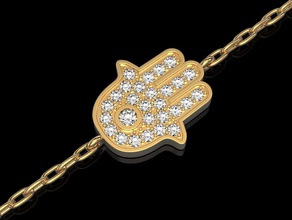 hamsa fatima bracelet jewelry print 3dprinted jewellery printable design jewel golden fashion printabl printing gold prototyping silver bracelets 3d print model - Mito3D