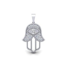 Hamsa 3d modèle bijou gemme engagement mariage bijoux diamant imprimable bague or engagem mode sterling blanc brillant solitaire beauté anneaux pendentifs 3d print model - Mito3D