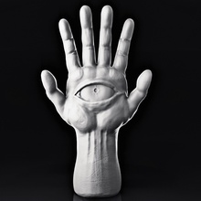 hamsa hand körper auge mason illuminaten jude juden arm finger 3d drucken kunst skulpturen 3d print model - Mito3D
