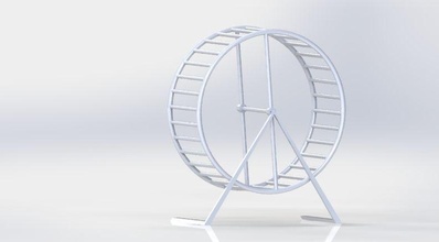 hamster Guiné porco roda esporte Projeto pneu 3d impressão passatempo faça 3d print model - Mito3D