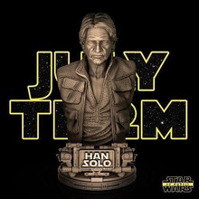 han solo bust - tested ready 3d printing starwars fanart hansolo patreon sculpture art sculptures 3d print model - Mito3D
