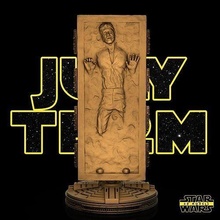 han solo on carbonite sculpture - tested ready 3d starwars fanart hansolo patreon art sculptures 3d print model - Mito3D