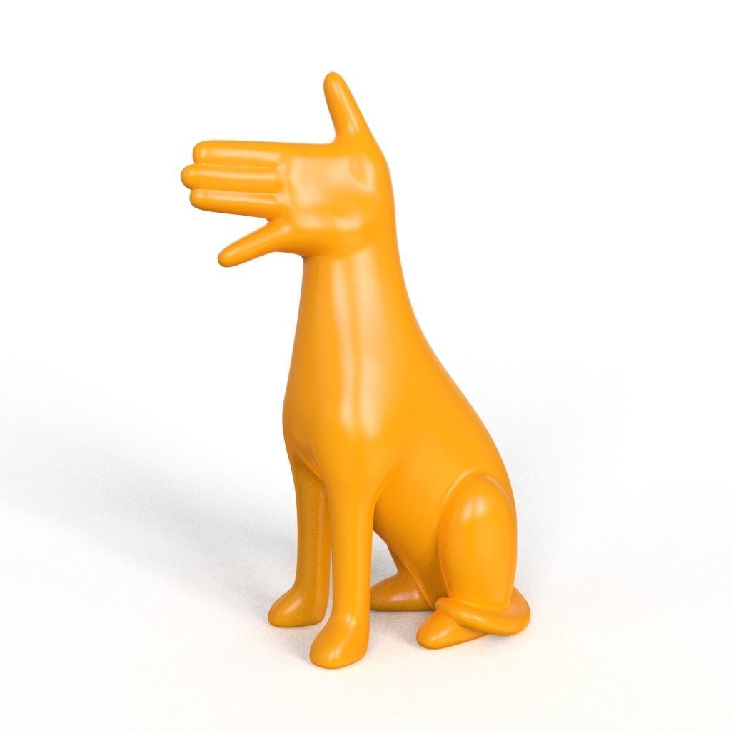 hand headed perro delfín perros ciervo búho anya rana casa decoración 3D print model - Mito3D