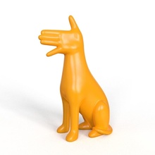 hand headed cane delfino cani cervo gufo anya rana casa arredamento 3d print model - Mito3D
