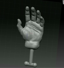 my mano gratuito 3d corpo umano dipinto giochi giocattoli 3d print model - Mito3D
