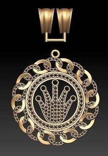 hand chain pendant necklace pendants jewelry hiphop gold printable silver fashion religion religious women 3d print model - Mito3D